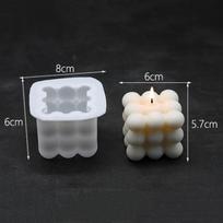 6 ertmių Rubiko kubo putėsių pyragas silikoninė forma 3D šokolado kepimo formų desertinis pyragas „pasidaryk pats“ Dekoravimo meniniai pyragai Amatai white