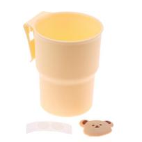 Plastic Cup Holder Outdoor Portable Electric Bicycle Water Cup Holder Bathroom Cup Holder Electric Bike Storage Cup smėlis