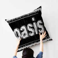 Juosta O-Oasis Pagalvė Dovana Namų Biuro Dekoracija Pagalvė Miegamojo Sofos Automobilio Pagalvėlės Užvalkalas Pagalvės Užvalkalas 12x12Inch white