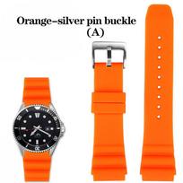 Silikoninis dirželis 22mm For CASIO swordfish nardymo laikrodžiui MDV-106 MDV-107 MTP-VD01D efr-303l laikrodžio juosta Oranžinė žalia vyriška riešo juosta 22mm orange