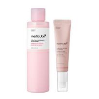 Medicube PDRN Pink Niacinamide Milky Toner+PDRN Pink Peptide Eye Cream Anti-Aging Eye Care Duo white