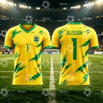 2026 Neymar Nr.10 futbolo marškinėliai Brazilija Rungtynių ir treniruočių komplektas Vasaros sportinis T-shirt Vaikų drabužiai Marškinėlis Y2k 6XL yellow