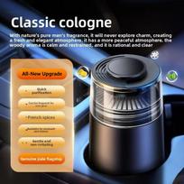 High-End Car Air Freshener Solid Perfume, Long-Lasting Odor Eliminator, Luxury Car Interior Decoration, Portable Car Fragrance Diffuser Cologne gray