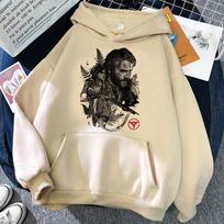 Žaidimas The Last of Us Spaudinys Ruduo Unisex/Moteriškas Medvilninis Laisvalaikio Didelio Dydžio Puloveris Populiarus Džemperis Mada Unisex Drabužiai M beige