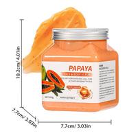 Kūno šveitiklis 500g Giliai valantis kavos šveitiklis Didelis butelis Pašalinantis žąsies odą Papaya Scrub 500g