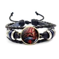 Stranger Things apyrankė vyriška ir moteriška madinga pintinė retro odinė rankų darbo aksesuarai 10 black