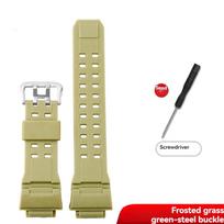 Skirta Casio G-SHOCK serijai 3410 GW-9400 GW9300 Silikoninės gumos laikrodžio apyrankė GW9400 GW9300 Camouflage spalvos Apyrankė Vyriška riešo juosta beige
