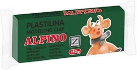 Plastilinas ALPINO 150g žalias, DPLAPV1ADP00007501