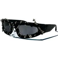 2025 Hip Hop Punk Rivet Sunglasses: Avant-garde European American Street Fashion black