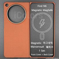Magnetic Case For OPPO Find N6 Aramid Carbon Fiber Compatible MagSafe Cover Ultra Slim Lightweight Case Protective Cover Find N6 gray