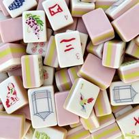 4 Layer Acrylic Mahjong Game American Mahjong Tile Set For Adults 160Pcs Mahjong Tiles Portable Family Party Surprise Gifts gray