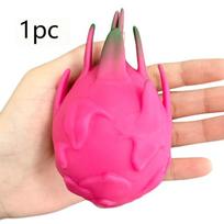Dragon Fruit Crunchy Moldable Stress Ball Squeeze Toy Squishy Fidget Toy Round Blocks Filled Decompression Sensory Toy Gifts beige