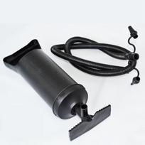 Three-in-One Mini Electric Air Pump for Inflating/Deflating Outdoor Air Mattresses and Pads with Lighting Feature black