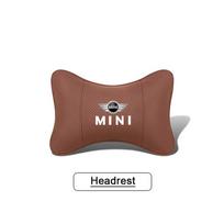 Car Headrest Neck Pillow Auto Seat Waist Pillow Accessories For MINI Cooper JCW Countryman Clubman Cabrio Paceman Coupe Roadster balno ruda spalva