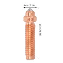 2Pcs Upgraded Nozzle Fit for Elegoo Centauri Carbon 3D Printer 0.6mm Red Copper Hardened Steel High Thermal Efficiency Hotend Tips