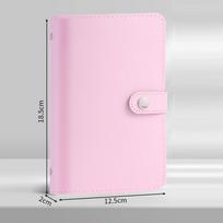 Waterproof $1000 Money Savings Challenge Binder Leather Cash Budget Notebook  Money Planners rožinė
