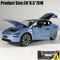 1:24 Model Y Facelift Off Road SUV Alloy Diecast Model Car Sound And Light Pull Back Children Toy Car Birthday Gift For Boy Kid
