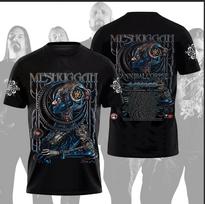 Meshuggah Grupė 2026 m. Šiaurės Amerikos Turas 3D Spausdinti Marškinėliai Dovana Gerbėjui HT468 XL gray