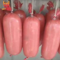 Wholesale Food Grade Red Plastic Sausage Casings for Salami Shell for Sausage Handmade DIY Maker Hot Dog Plastic Casi Width 85mm raudona