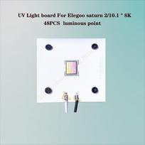UV Light Board for Elegoo Saturn 2/10.1  8K 48PCS Luminous Point Purple 405nm 3D Printer Original Factory Produced Replacement