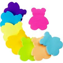 In-Stock Pure Color Sticky Notes - Assorted Fluorescent Memo Papers with Irregular Shapes, Reusable Multiple Times