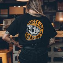 Caffeine & Gasoline Printed Men Women's T-shirt Size S-4XL XXXL brown