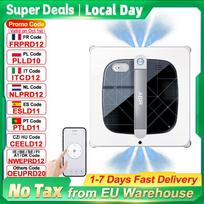 Window Cleaning Robot ABIR WD10,Dual Roller Brushes, 4 Corner Brushes,6-Way Water Spary,10000PA Suction,Wet Wash & Scrub Combo