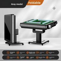 Išmanusis tylus automatinis mahjong stalas - Elektrinis sulankstomas valgomojo stalas su šildytuvu namams