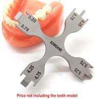 Dantų ortodontinio laikiklio padėties aukščio Wick matuoklis Didelio tikslumo laikiklio padėties nustatymo įtaisas Dantų ortodontinis instrumentas Odontologo įrankiai 1 piece new cross type gray