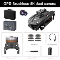 V168 PRO Drones GPS Profesional 8K su HD kamera FPV 5G Wifi Brushless Motor Sulankstomas RC Quadcopter kliūčių išvengimo dronas