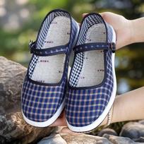 Women's Spring Buckle-Fastened Flat-Sole Round-Toe Low-Top Corduroy Mum Work Shoes 41 white