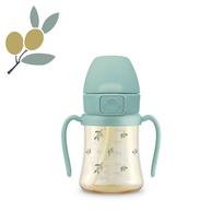 Grosmimi PPSU puodelis su šiaudeliu (200 ml) Pistachio gray