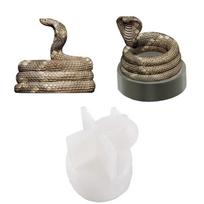 Creative Shape Handmade Molds Cobra Candle Holder Silicone Mold Diy Snake Shape Stick Epoxy Resin Fondant Cake Mould Accessories gray