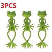 1/3/5/10PCS Frog Plant Stand Tomato Plant Support for Plants Gardening Plant Holder Plant Climbing Fixture Clips Garden Supplies green