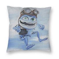 Crazy Frog grupės pagalvės užvalkalas Poliesterio Lino Aksomo Spausdintas Užtrauktuko Dekoras Pagalvės Danga Automobilio Pagalvėlės Dangtelis 40cmx40cm(16x16Inch)