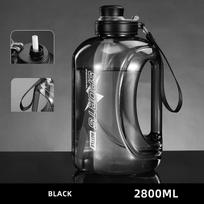 2800Ml Sports Water Bottle Large-Capacity Gym Fitness Kettle Big-Belly Water Cup With Straw Outdoor Handle Big Jug 2800ml juoda