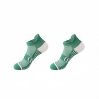 Men's Running Socks, Summer Thin, Anti-odor, Sweat-absorbing, Marathon Men's Sports, Pure Cotton Short Tube Basketball 1 pair žalia