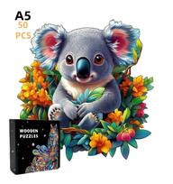 3D Volcanic Eruption Wooden Puzzle Irregular shape animal puzzle Present Family interactive adult stress relief delicate gratitude gray