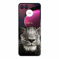 Kietas dėklas Motorola Razr 50 / 50 Ultra Apsauginis Mielas Animacinių Gyvūnėlių Dažytas Korpusas Moto Razr 50 Ultra 2024 Skaidrus Dangtelis Razr 50 black
