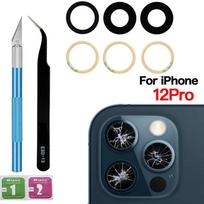 Galinės kameros stiklo pakeitimas iPhone X XR XS 11 12 13 14 Mini Plus Pro Max su klijais ir pašalinimo įrankiais 12pro