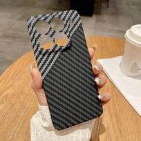 For Xiaomi 15 Pro 15 ultra 14T Case Hard Kevlar Carbon Fiber pattern Cover Case For Xiaomi 15 13T 14 14T Pro Bumper Xiaomi 15 Pro juoda balta spalva