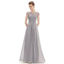 Elegant Women Lace Maxi Dress For Prom And Evening Parties With Slim Fit Design Black,L beige