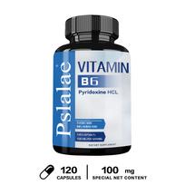Pslalae Vitamin B6 Capsules 120 Count — Daily Wellness, Nutritional Support, Overall Wellness 120*1