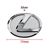 Interjero Lipdukai 65mm 77mm Automobilio Vairo Rato Logotipo Lipdukas Ženklelis Aksesuarai Lexus CT200H ES250 ES300H IS250 GS300 GS460 GX white
