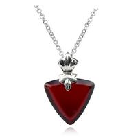 Anime Fate Tohsaka Rin Necklace Girls Women'S Choker Anime Jewelry Red Crystal Pendant Gifts Necklaces Cosplay Party Accessories gray