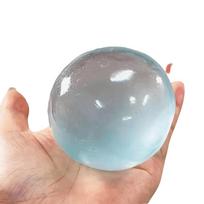 Blue Coconut Oil Squishy Ball Soft Quick-Rebound Ball Quick-Rebound Squeeze Clear Jelly Slow Rising Maltose Squishy Office gray