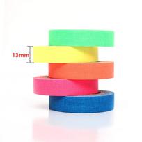 UV Glow Cotton Tape Neon Gaffer Party Tape Safety Warning Neon Tape UV Tape Wedding Decorations Home DecorationsPinstriping Tape 3 5 Colors--1Set 5m green