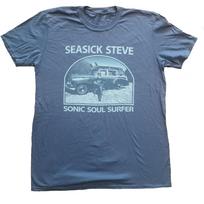 Seasick Steve Unisex Adult Sonic Soul Surfer Back Print T-Shirt L gray
