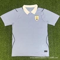 2026 World Cup Uruguay National Team Soccer Jersey Fan Edition Surez 9 Valverde 15 Short Sleeve Football Shirt Men Women Large gray