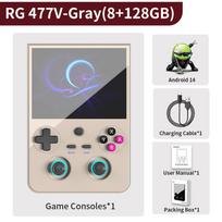 ANBERNIC RG 477V Video Handheld Game Console 4.7  LTPS In-Cell 1280*960 Screen Android 14 5500mAh RG477V WiFi AI Gaming Player
